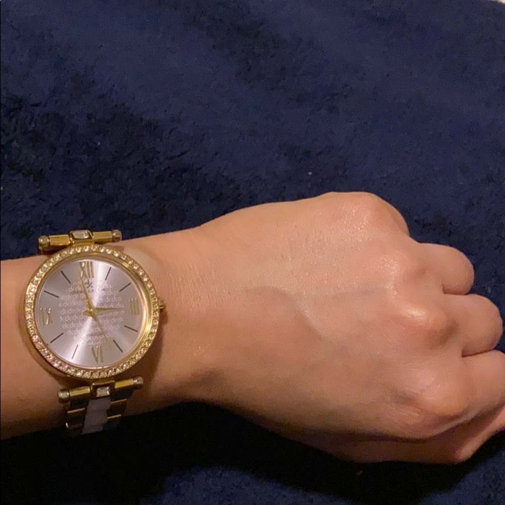 Daniel Klein watch light violet & gold